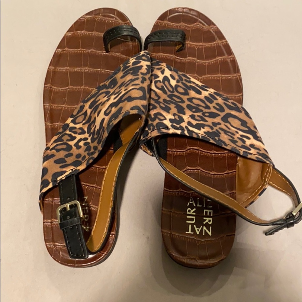 Naturalized Leopard Print Sandals